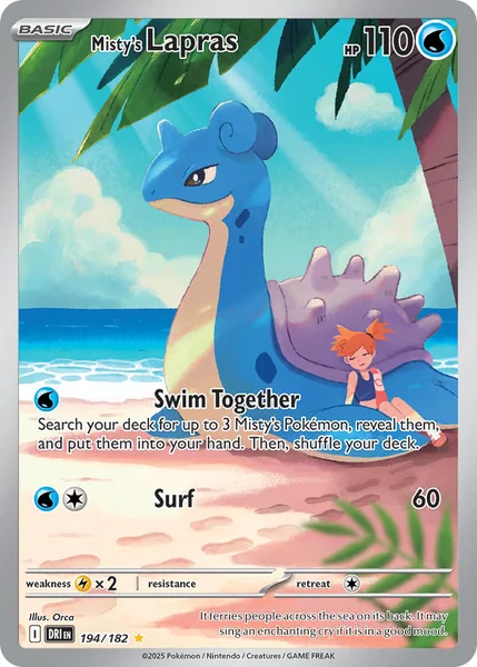Misty's Lapras card image