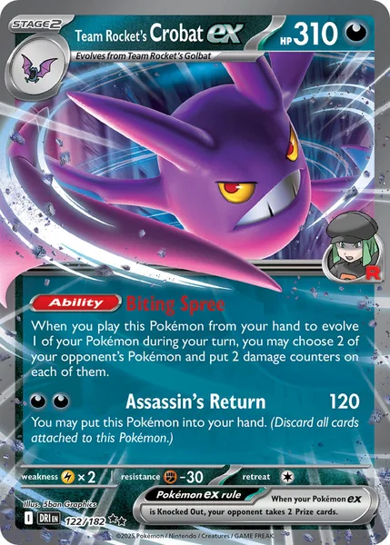 Team Rocket's Crobat ex card image