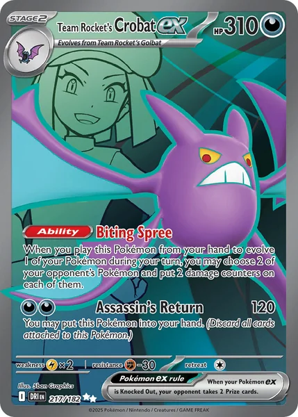 Team Rocket's Crobat ex card image
