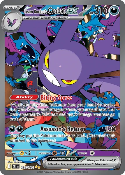 Team Rocket's Crobat ex card image