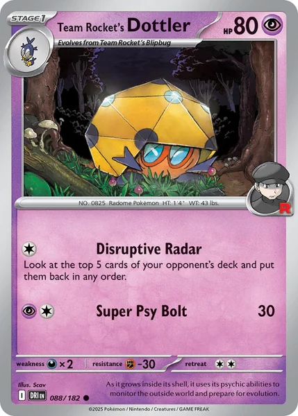Team Rocket's Dottler card image