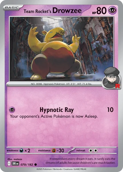 Team Rocket's Drowzee card image