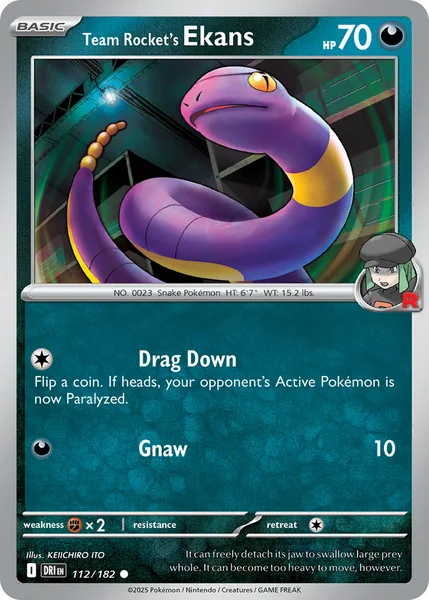 Team Rocket's Ekans card image