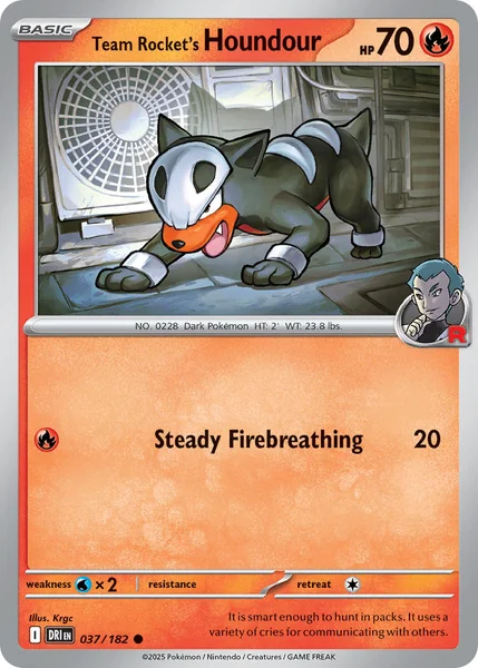 Team Rocket's Houndour card image