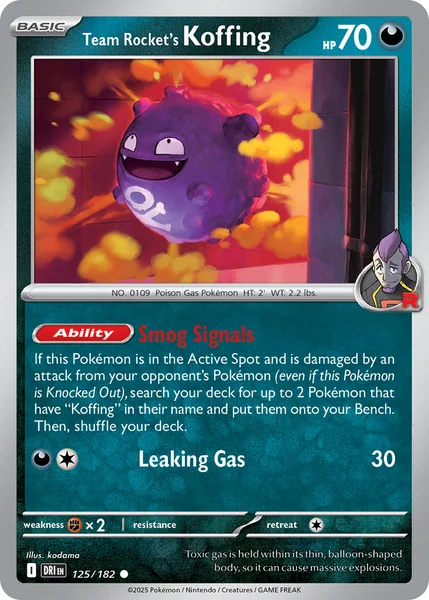 Team Rocket's Koffing card image