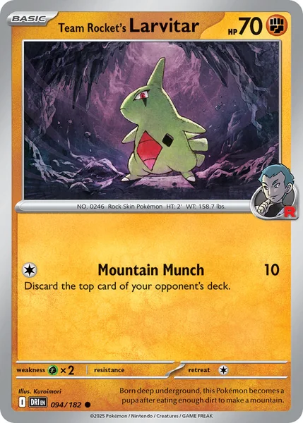 Team Rocket's Larvitar card image