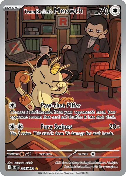 Team Rocket's Meowth card image