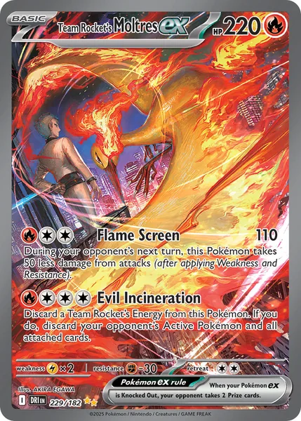 Team Rocket's Moltres ex card image