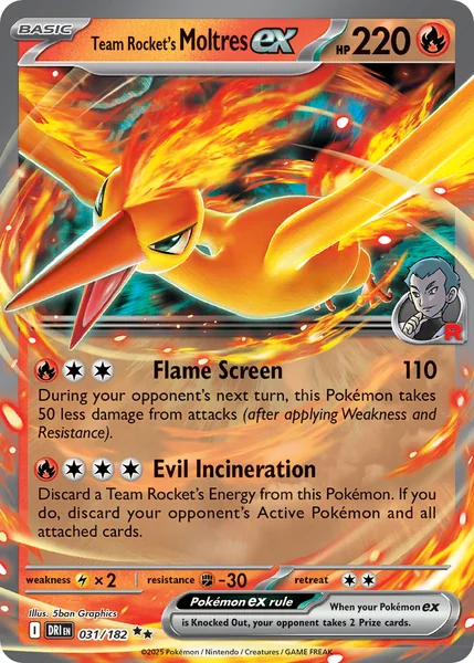 Team Rocket's Moltres Ex card image
