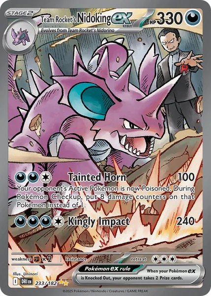 Team Rocket's Nidoking ex card image