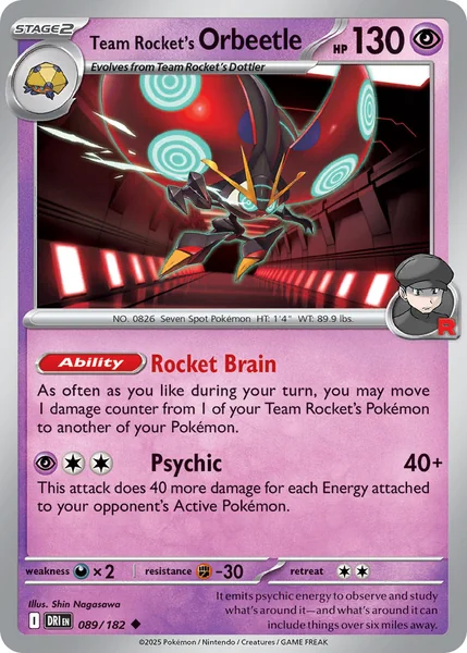 Team Rocket's Orbeetle card image