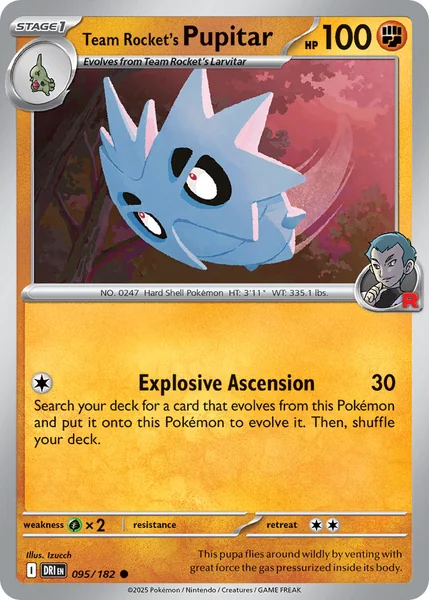 Team Rocket's Pupitar card image