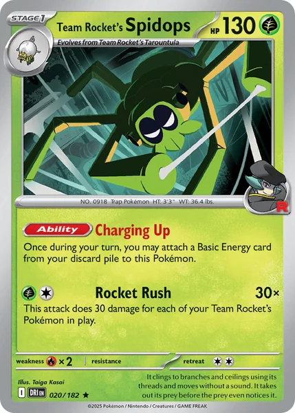 Team Rocket's Spidops card image