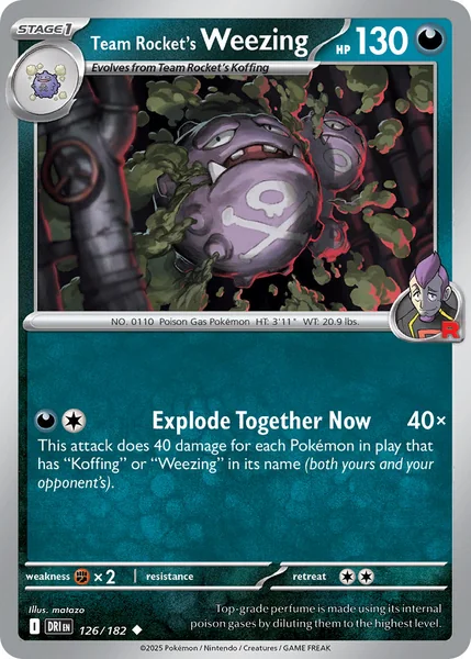 Team Rocket's Weezing card image