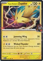 Team Rocket's Zapdos card image