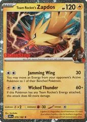 Team Rocket's Zapdos card image