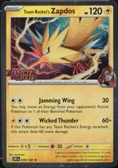 Team Rocket's Zapdos card image