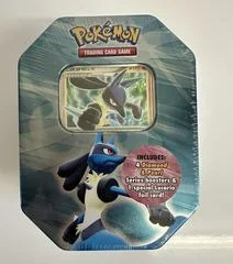 Lucario LV. X Tin card image