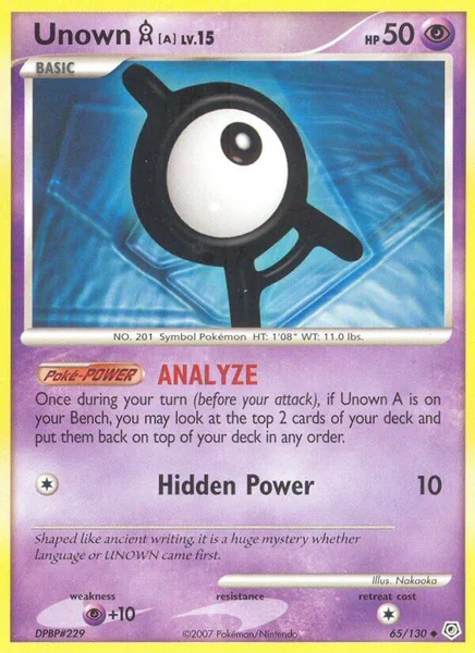 Unown A card image