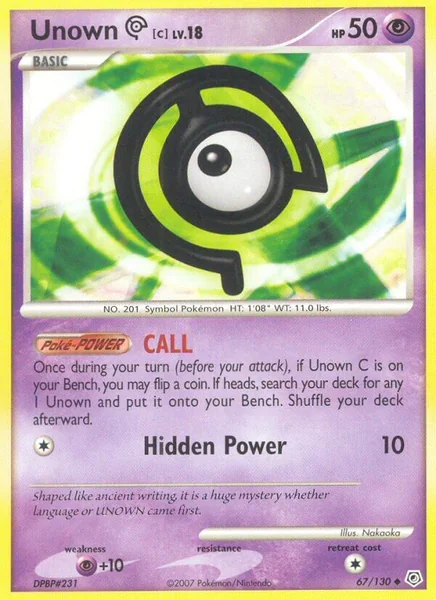Unown C card image
