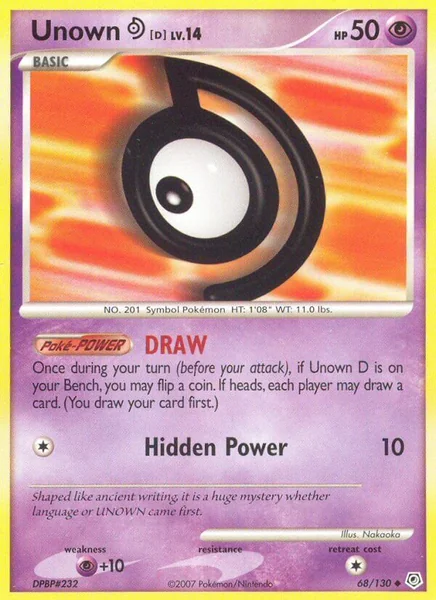 Unown D card image