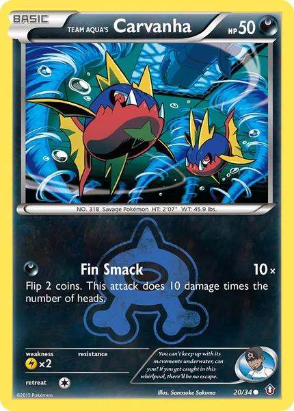 Team Aqua's Carvanha card image