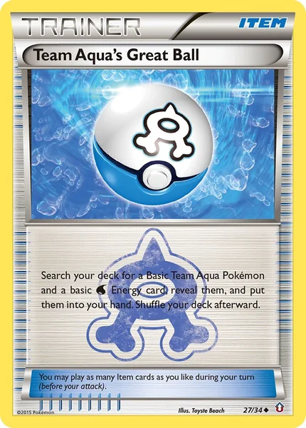 Team Aqua's Great Ball card image
