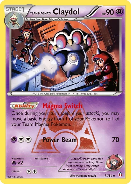 Team Magma's Claydol card image