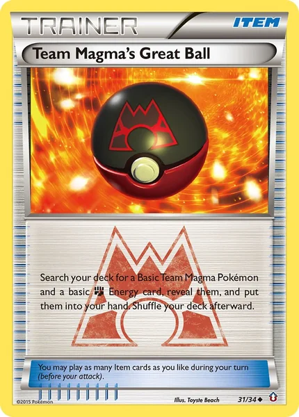 Team Magma's Great Ball card image