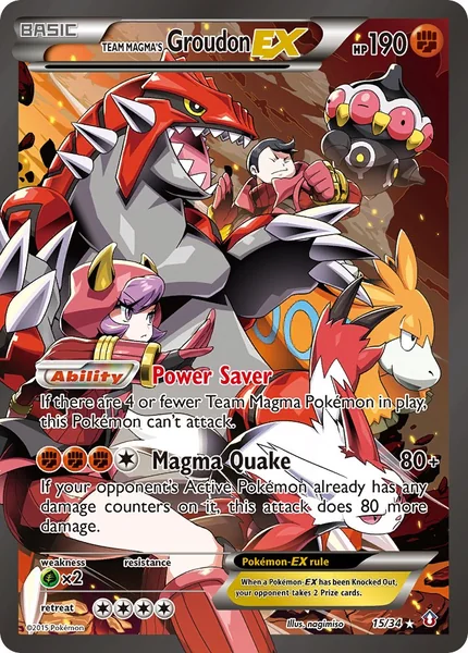 Team Magma's Groudon EX card image