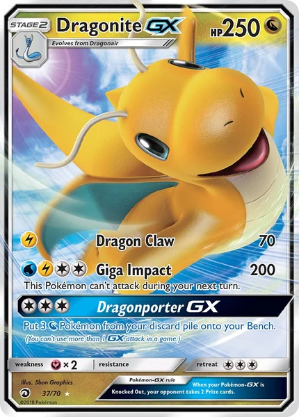 Dragonite GX card image