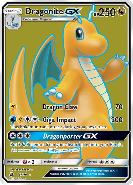 Dragonite GX card image