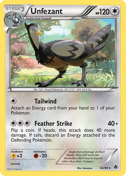 Unfezant card image
