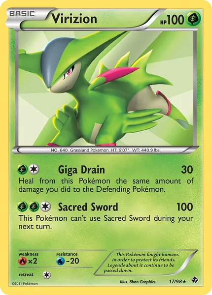 Virizion card image
