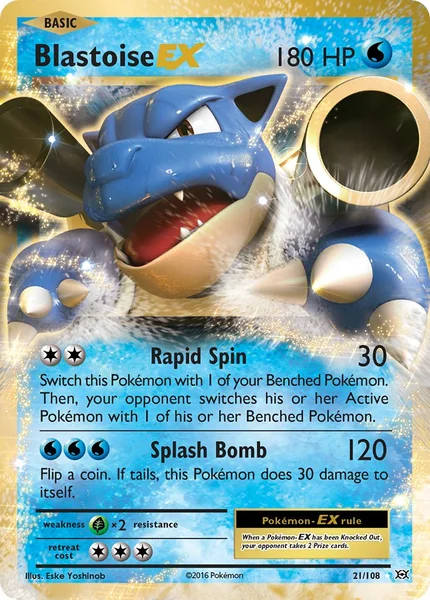 Blastoise EX card image