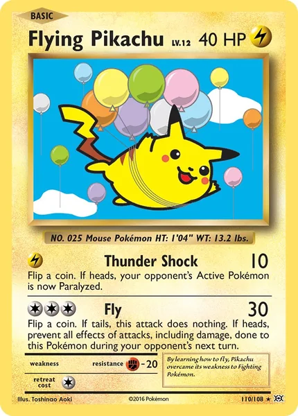 Flying Pikachu card image