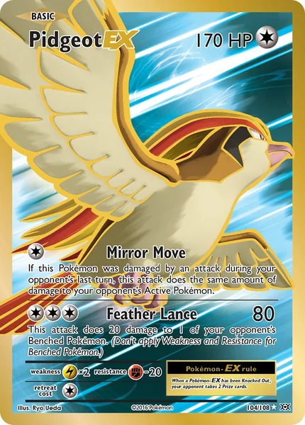 Pidgeot EX card image