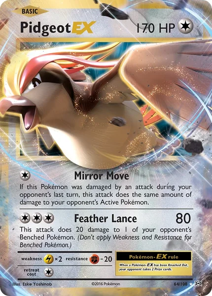 Pidgeot EX card image