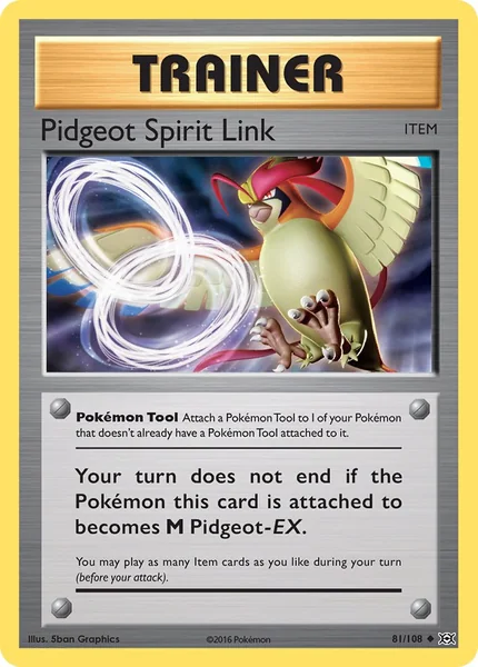 Pidgeot Spirit Link card image