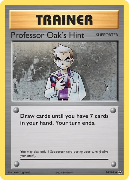 Professor Oak's Hint card image