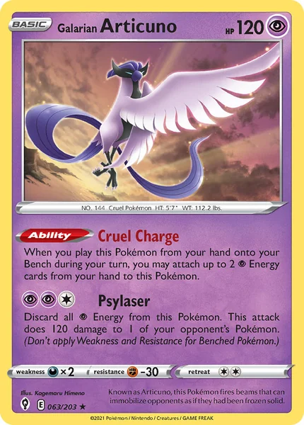 Galarian Articuno card image