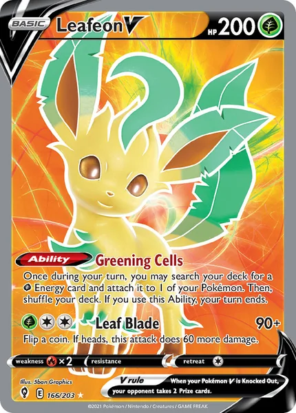 Leafeon V card image