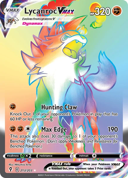 Lycanroc VMAX card image