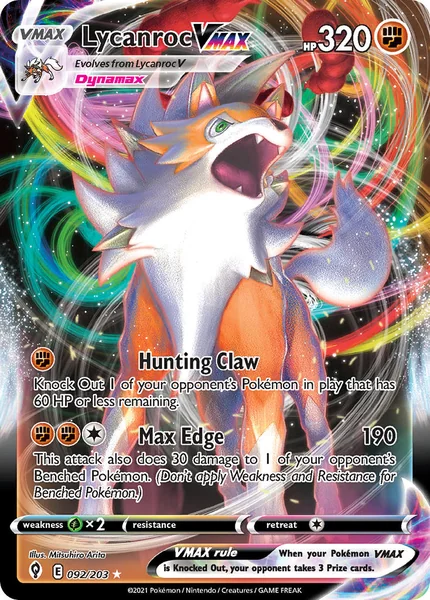 Lycanroc VMAX card image