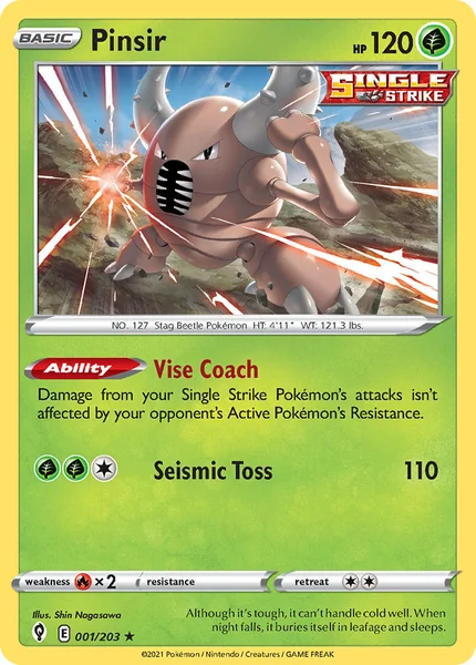 Pinsir card image