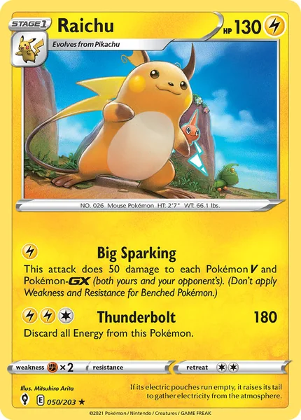 Raichu card image