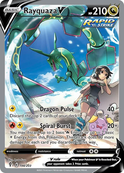Rayquaza V card image