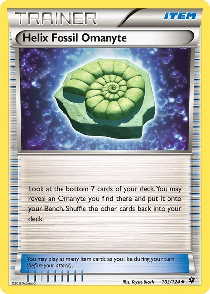 Helix Fossil Omanyte card image