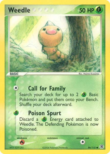 Weedle card image