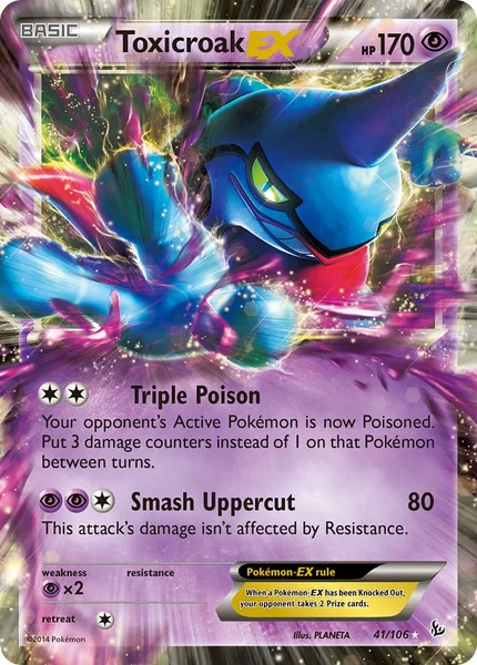 Toxicroak EX card image